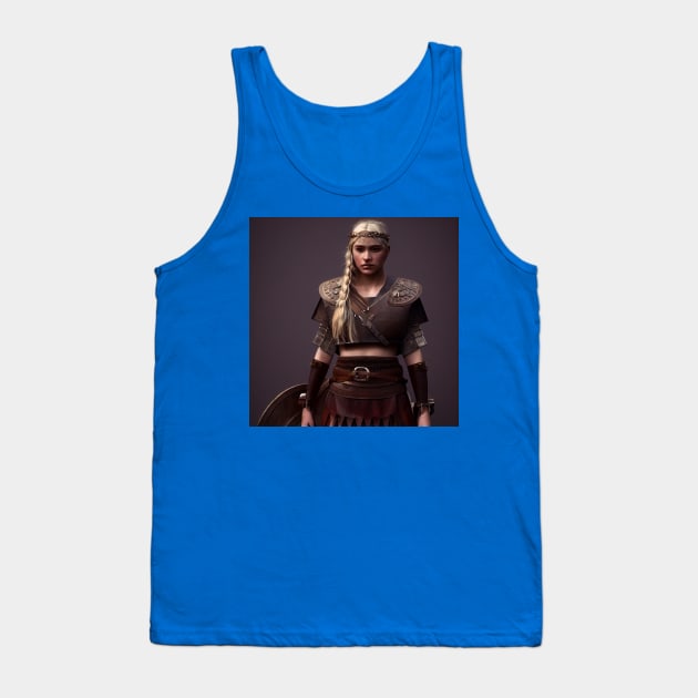Viking Shield Maiden Tank Top by Grassroots Green